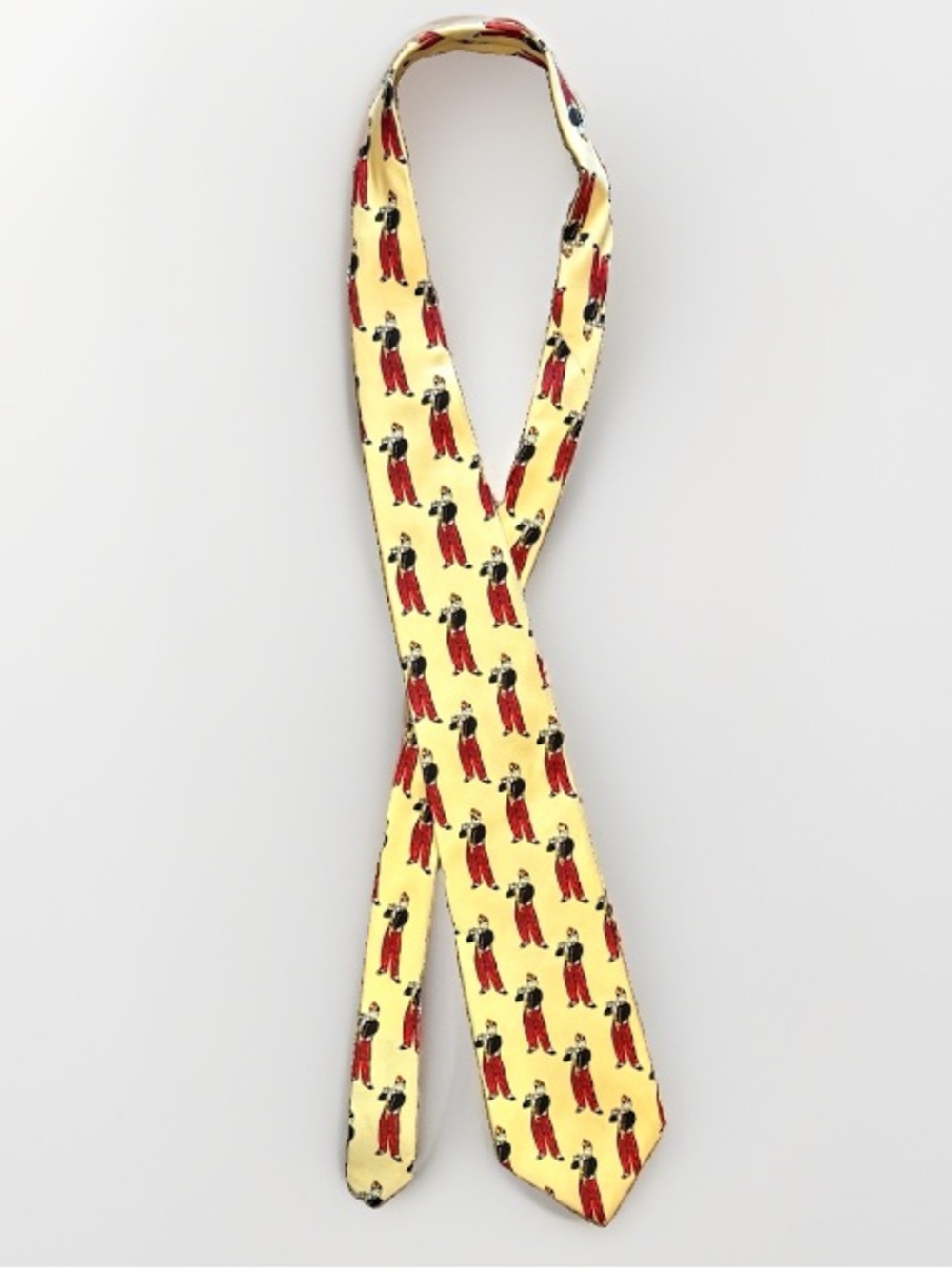 Vintage MET Museum Édouard Manet The Fifer Silk Necktie Yellow Novelty Rare
